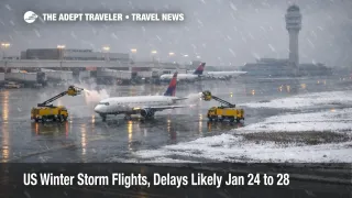 US winter storm flights hit ATL, deicing trucks and slushy taxiways show delay risk during the weekend cold snap