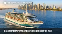 Beachcomber PortMiami bars lineup, new 2027 ship underway off Miami as travelers compare venues before booking