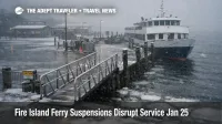 Fire Island ferry suspensions leave a quiet Bay Shore dock as snow and bay icing halt winter passenger service
