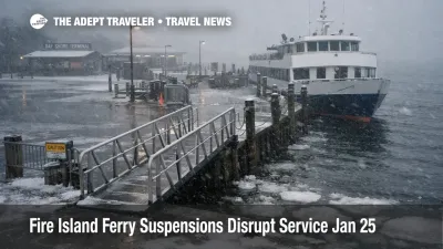 Fire Island ferry suspensions leave a quiet Bay Shore dock as snow and bay icing halt winter passenger service