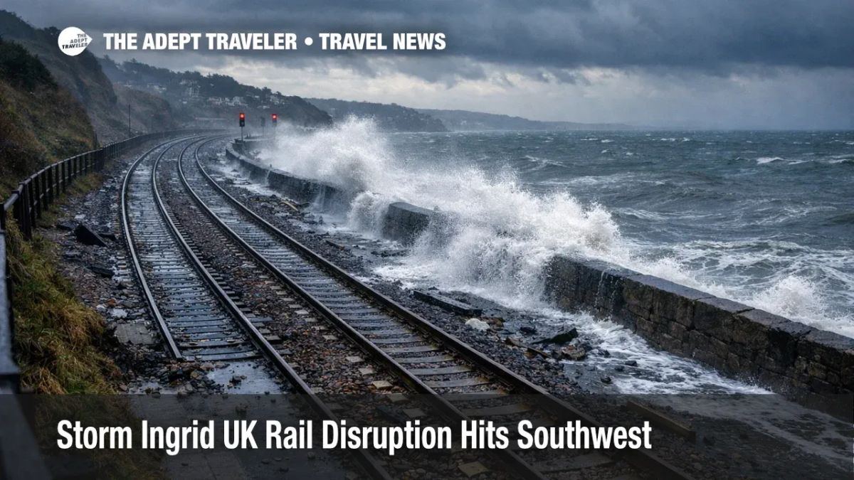 Storm Ingrid UK Rail Disruption Hits Southwest