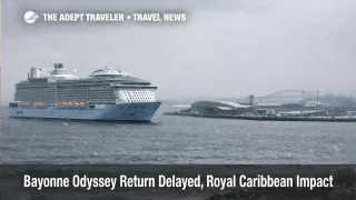 Odyssey Bayonne return delay leaves the ship offshore near Cape Liberty as winter weather disrupts disembarkation plans