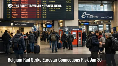 Belgium rail strike Eurostar connections, travelers queue at Brussels Midi as domestic cancellations raise misconnect risk