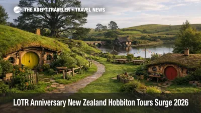 LOTR New Zealand Hobbiton tours face high demand, shown by the Shire set hills and hobbit holes near Matamata.