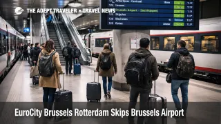  EuroCity skips Brussels Airport as travelers reroute through Brussels Midi, adding time for flights