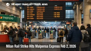  Milan rail strike Malpensa Express disruption, travelers wait at Cadorna as airport train links turn unreliable