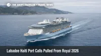 Royal Caribbean ship at sea as Labadee Haiti pause 2026 forces itinerary port swaps and added sea days