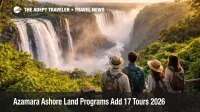 Azamara Ashore land programs highlight Victoria Falls views and safari add ons for pre and post cruise travelers