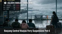 Stranded travelers wait at Cebu port as Basyang Central Visayas ferries remain suspended in rough seas