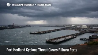  Port Hedland cyclone port evacuations as empty berths and storm clouds signal closure risk for Pilbara travelers