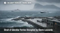 Strait of Gibraltar ferries disrupted, Algeciras terminal in storms with rough seas and canceled crossings