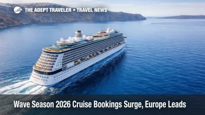  Wave season cruise bookings 2026 surge as a Mediterranean cruise ship sails, signaling tighter cabin availability