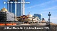 Hard Rock Atlantic City renovation shows Boardwalk tower prepped for upgrades, signaling room work through 2026