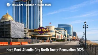 Hard Rock Atlantic City renovation shows Boardwalk tower prepped for upgrades, signaling room work through 2026