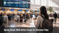 Spring break 2026 airfare deals appear on JFK departures board as travelers compare cash vs points