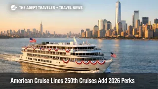American Cruise Lines 250th cruises sail past NYC as onboard semiquincentennial programming rolls out for 2026