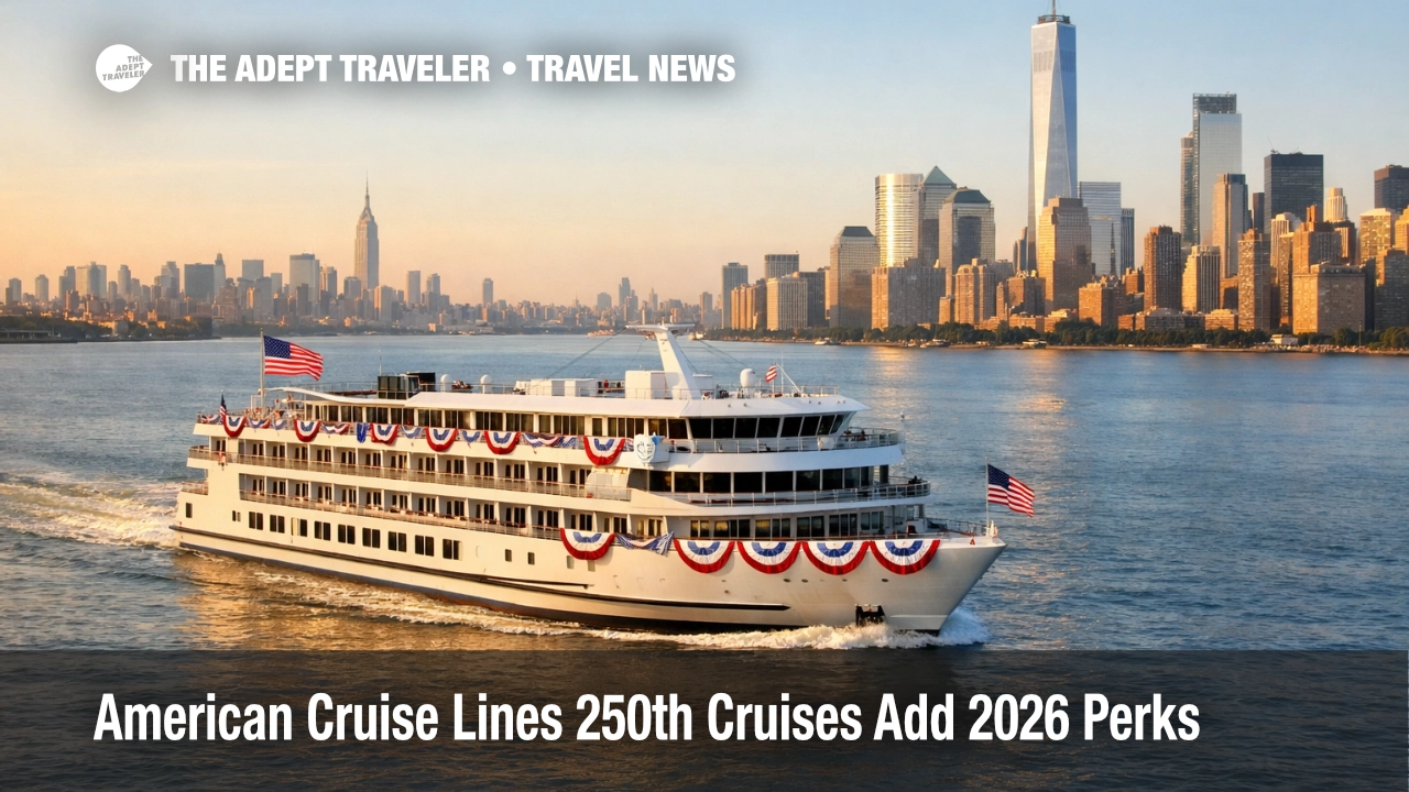 American Cruise Lines 250th cruises sail past NYC as onboard semiquincentennial programming rolls out for 2026
