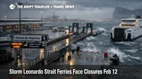 Storm Leonardo Strait ferries disrupted at Algeciras port as rough seas and closures constrain Spain Morocco crossings