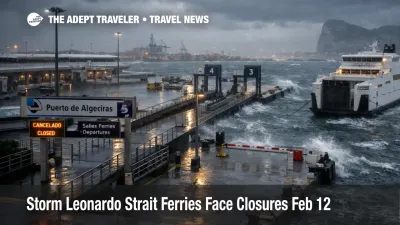  Storm Leonardo Strait ferries disrupted at Algeciras port as rough seas and closures constrain Spain Morocco crossings