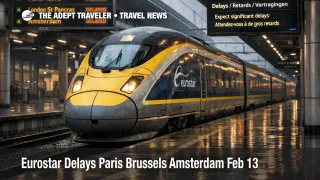 One Eurostar train at Brussels Midi as Eurostar cancellations February 2026 raise connection and same day arrival risk