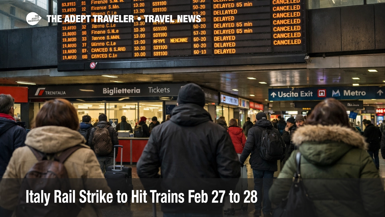 Italy rail strike February 27 hits Rome Termini board as travelers face cancellations and tight connections