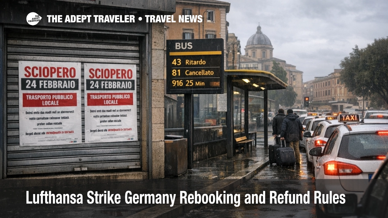 Lufthansa Strike Germany Rebooking and Refund Rules