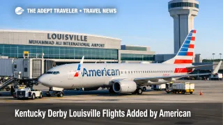 American Airlines Kentucky Derby flights arrive at Louisville Muhammad Ali Airport as spring race week travel demand rises