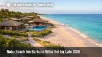 Nobu Beach Inn Barbuda villas on Princess Diana Beach, showing low density bungalows travelers will compete to book