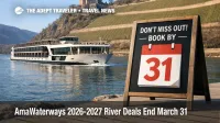 AmaWaterways 2026 2027 river deals deadline, river ship on the Rhine as travelers weigh land package vs savings before March 31