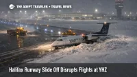 Halifax runway slide off leaves a jet stuck in snow at YHZ as plows clear the runway and flights delay