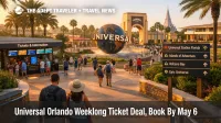 Universal Orlando weeklong ticket deal, light crowds at park entry as travelers plan 6 or 7 days across all parks