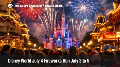 Disney World July 4 fireworks crowd builds on Main Street as July 3-5 shows tighten viewing space