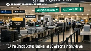 TSA PreCheck suspended shutdown forces travelers into general security lanes at Atlanta airport, increasing wait times