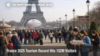 France tourism record 2025, crowds near the Eiffel Tower signal tighter peak season availability for travelers