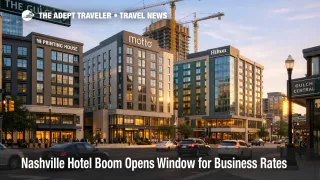 Nashville hotel boom, new mid rise hotels and cranes in The Gulch signal rising supply for business and long stays