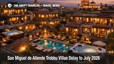Trobbu San Miguel de Allende opening delay, rooftop villa terraces with jacuzzis near Jardín Allende