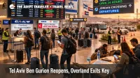 Ben Gurion Airport limited reopening shows queues and cancellations in Terminal 3 as travelers plan land exits