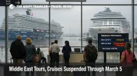 Cruise ships held in Dubai as Middle East tours suspended, travelers wait for refunds, rebooking, and updates