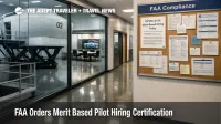 Merit based pilot hiring certification policy, quiet airline simulator bay that signals training and standards