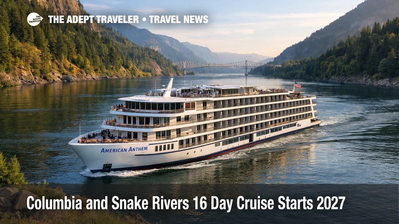 American Anthem cruises the Columbia River Gorge, Grand Columbia and Snake Rivers cruise launches in 2027