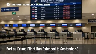 Empty check in hall at PAP as the Port au Prince flight ban forces travelers to reroute through other Haiti airports