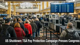 TSA pay during shutdown drives longer security lines at a busy U.S. airport checkpoint as spring travel volumes rise