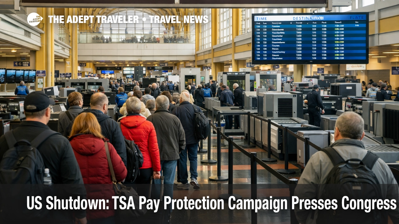 TSA pay during shutdown drives longer security lines at a busy U.S. airport checkpoint as spring travel volumes rise