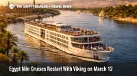 Viking Egypt voyage ship on the Nile near Luxor as March 12 cruise departures resume