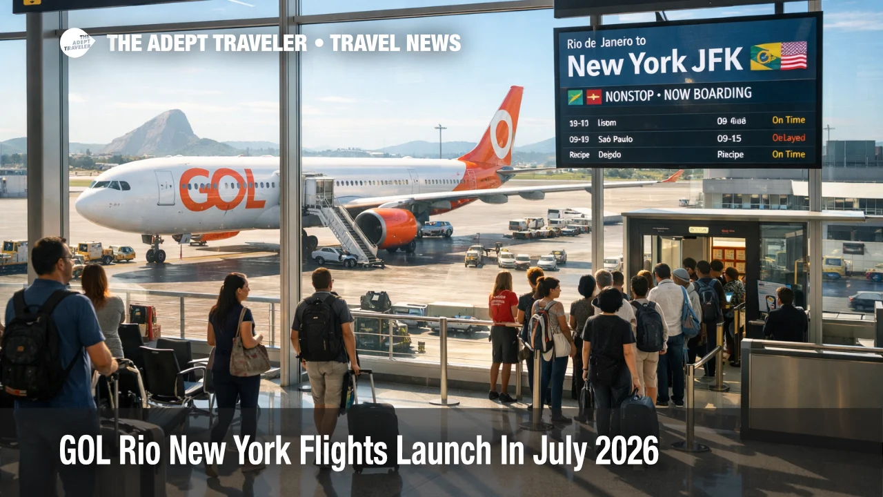 GOL Rio New York flights launch from Rio Galeão as travelers board a new nonstop service to JFK in July 2026