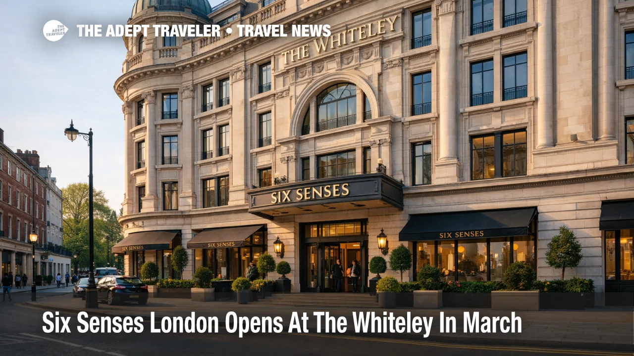 Six Senses London opening at The Whiteley shows the new Bayswater luxury hotel in a restored West London landmark