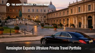 Kensington Ultraluxe travel shown through a private dawn arrival at the Vatican Museums in Rome, Italy