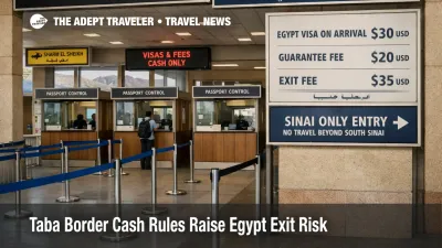 Taba border cash rules at the Egypt crossing show a controlled entry area where visa and South Sinai limits matter