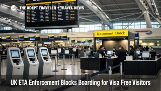 UK ETA enforcement at Heathrow check in shows the boarding document check risk for visa free travelers to Britain
