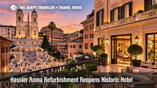 Hassler Roma refurbishment brings refreshed luxury hotel spaces above the Spanish Steps in Rome ahead of a larger spa debut